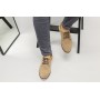 Мужские бежевые замшевые туфли на шнурках