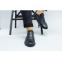 Мужские черные кожаные спортивные туфли 43