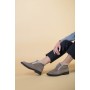 Женские замшевые ботинки цвета капучино 36